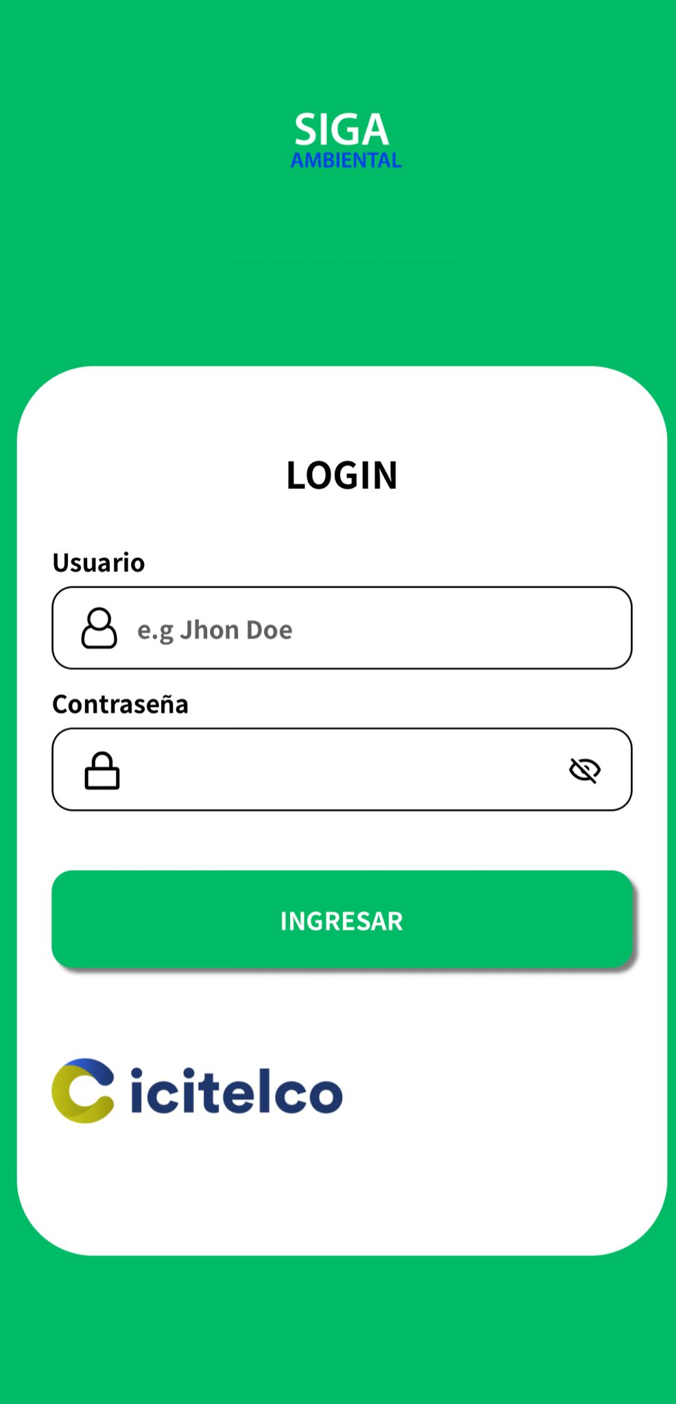 APP Consumo - Control de servicios